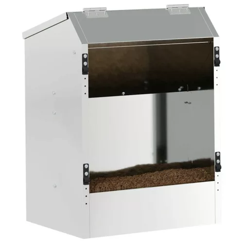  Nyúl Etető Ezüst 64.5 x 25.5 x 45.5 cm Horganyzott acél
