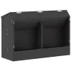  Nyúl Etető Fekete 64.5 x 25.5 x 45.5 cm Hidegen Hengerelt Acél