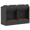  Nyúl Etető Fekete 64.5 x 25.5 x 45.5 cm Hidegen Hengerelt Acél
