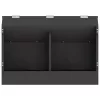  Nyúl Etető Fekete 64.5 x 25.5 x 45.5 cm Hidegen Hengerelt Acél