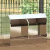  Nyúl Etető Ezüst 64.5 x 25.5 x 45.5 cm Horganyzott acél