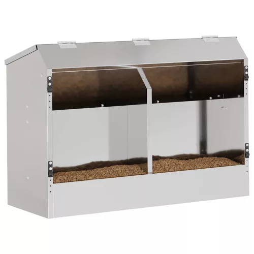  Nyúl Etető Ezüst 64.5 x 25.5 x 45.5 cm Horganyzott acél