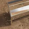  Csirke Etető Tál Ezüst 108 x 20,5 x 20 cm Horganyzott acél