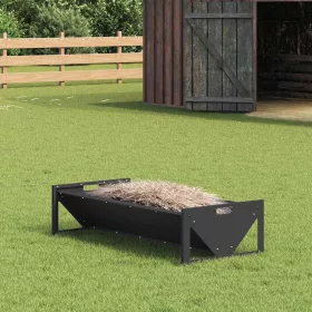  Állattenyésztési takarmányzó Fekete 108 x 50 x 28 cm