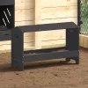  Csirke Etető Tál Fekete 81 x 32 x 53,5 cm