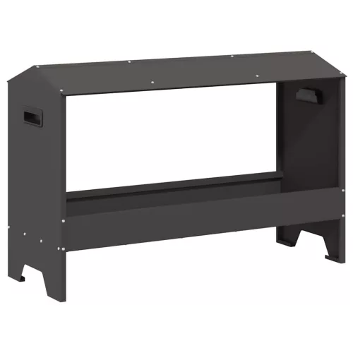 Csirke Etető Tál Fekete 81 x 32 x 53,5 cm