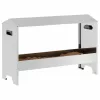  Csirke Etető Tál Ezüst 81 x 32 x 53,5 cm Horganyzott acél