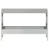  Csirke Etető Tál Ezüst 81 x 32 x 53,5 cm Horganyzott acél