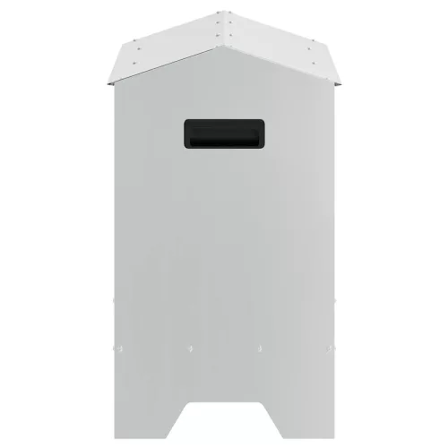  Csirke Etető Tál Ezüst 81 x 32 x 53,5 cm Horganyzott acél