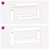  Csirke Etető Tál Ezüst 81 x 32 x 53,5 cm Horganyzott acél
