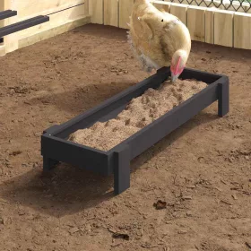  Csirke Etető Tál Fekete 80 x 28 x 13.5 cm