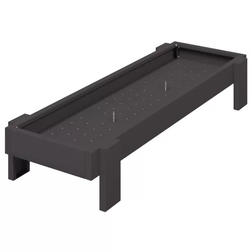  Csirke Etető Tál Fekete 80 x 28 x 13.5 cm