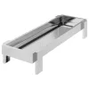  Csirke Etető Tál Ezüst 80 x 28 x 13.5 cm Horganyzott acél