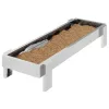  Csirke Etető Tál Ezüst 80 x 28 x 13.5 cm Horganyzott acél