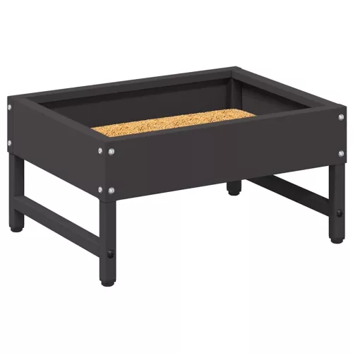  Madár Etető Fekete 80 x 28 x 13.5 cm Hidegen Hengerelt Acél