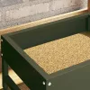  Madár Etető Olajzöld 80 x 28 x 13.5 cm Hidegen Hengerelt Acél