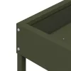  Madár Etető Olajzöld 80 x 28 x 13.5 cm Hidegen Hengerelt Acél