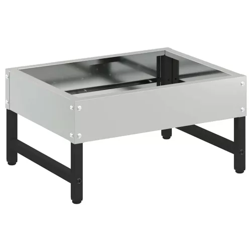  Madár Etető Ezüst 80 x 28 x 13.5 cm Horganyzott acél