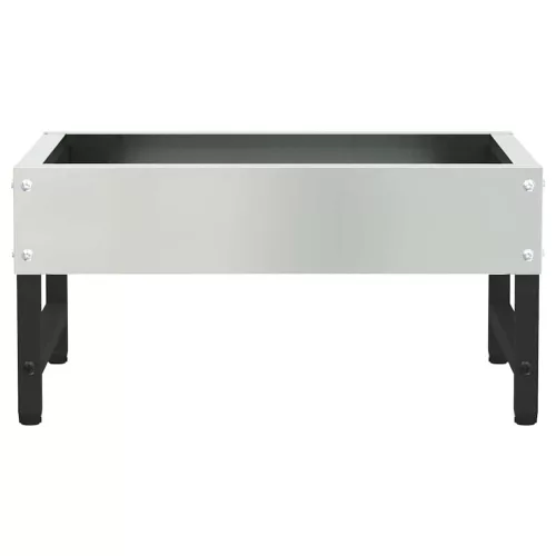  Madár Etető Ezüst 80 x 28 x 13.5 cm Horganyzott acél