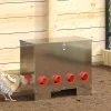  Csirke etető Ezüst 60.5 x 29 x 51 cm Horganyzott acél
