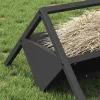  Állattenyésztési takarmányzó Fekete 111 x 76 x 38 cm