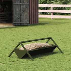    Állattenyésztési takarmányzó Olajzöld 111 x 76 x 38 cm