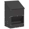  Csirke etető Fekete 21 x 16 x 33 cm Hidegen Hengerelt Acél