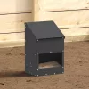  Csirke etető Fekete 21 x 16 x 33 cm Hidegen Hengerelt Acél