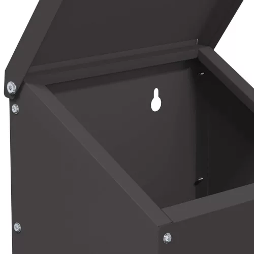  Csirke etető Fekete 21 x 16 x 33 cm Hidegen Hengerelt Acél