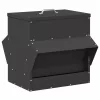  Csirke etető Fekete 40,5 x 45 x 41 cm Hidegen Hengerelt Acél