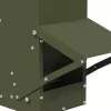  Csirke etető Olajzöld 13 x 12 x 51 cm Hidegen Hengerelt Acél