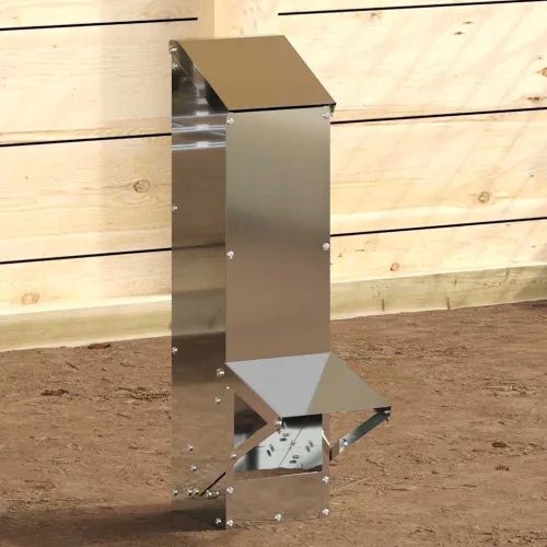  Csirke etető Ezüst 13 x 12 x 51 cm Horganyzott acél