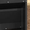  Csirke Treadle Etető Fekete 25 x 42 x 40 cm