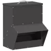  Csirke etető Fekete 20 x 25 x 35 cm Hidegen Hengerelt Acél