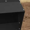  Csirke etető Fekete 20 x 25 x 35 cm Hidegen Hengerelt Acél