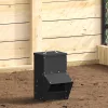  Csirke etető Fekete 20 x 25 x 35 cm Hidegen Hengerelt Acél