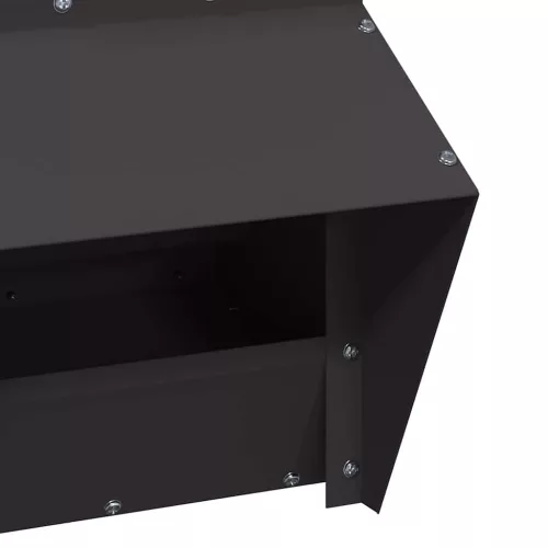  Csirke etető Fekete 20 x 25 x 35 cm Hidegen Hengerelt Acél
