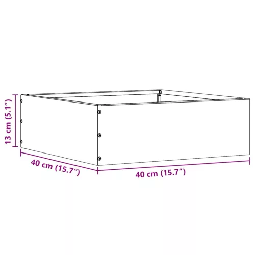  Fűszegélyezés 6 pcs Fehér 40 x 40 x 13 cm Acél