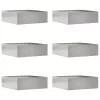  Fűszegélyezés 6 pcs Ezüst 40 x 40 x 13 cm Rozsdamentes acél