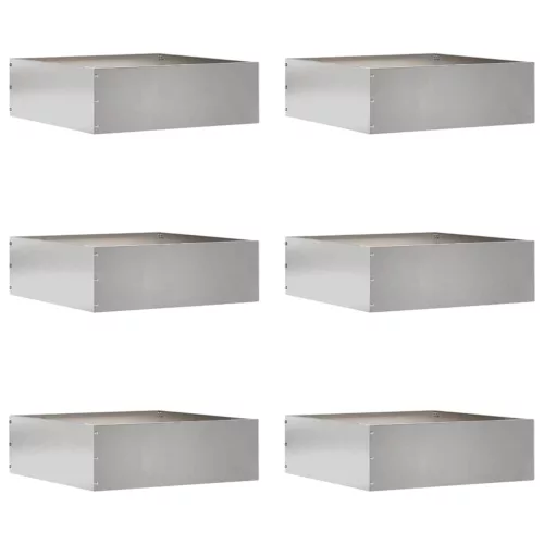  Fűszegélyezés 6 pcs Ezüst 40 x 40 x 13 cm Rozsdamentes acél