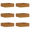  Fűszegélyezés 6 pcs Rozsdás 40 x 40 x 13 cm Időjárásálló acél