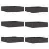  Fűszegélyezés 6 pcs Fekete 50 x 50 x 13 cm Acél