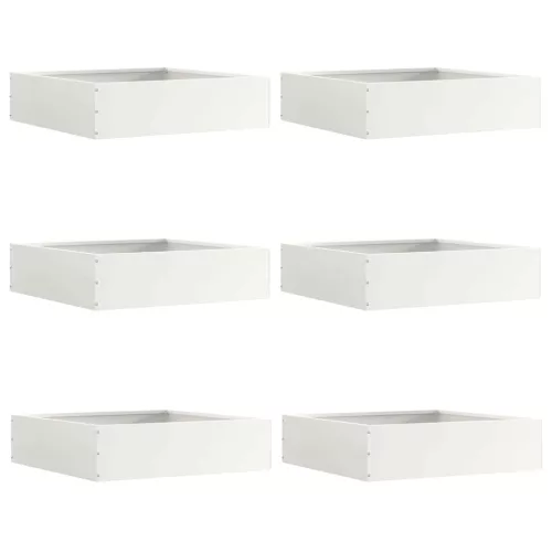  Fűszegélyezés 6 pcs Fehér 50 x 50 x 13 cm Acél