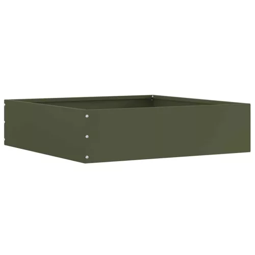  Fűszegélyezés 6 pcs Olajzöld 50 x 50 x 13 cm Acél