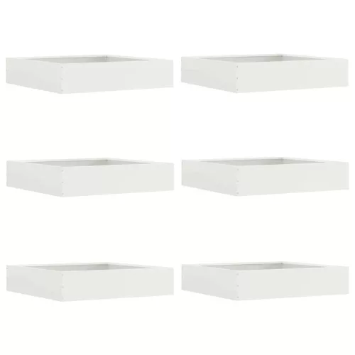  Fűszegélyezés 6 pcs Fehér 60 x 60 x 13 cm Acél