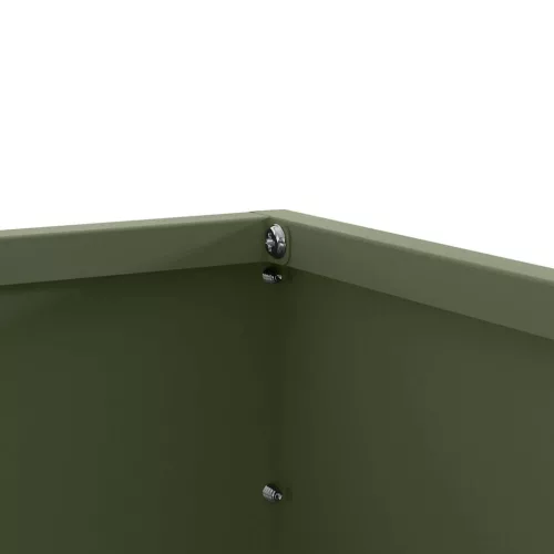  Fűszegélyezés 6 pcs Olajzöld 60 x 60 x 13 cm Acél