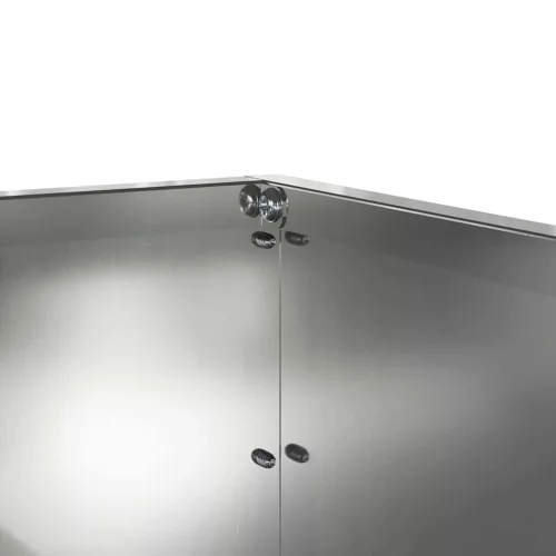  Fűszegélyezés 6 pcs Ezüst 60 x 60 x 13 cm Horganyzott acél