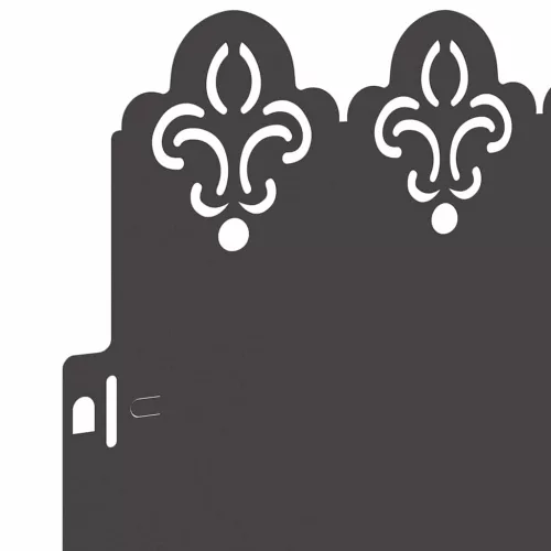  Gyepszegélyek 30 pcs Fekete 103 x 0,05 x 22 cm Acél