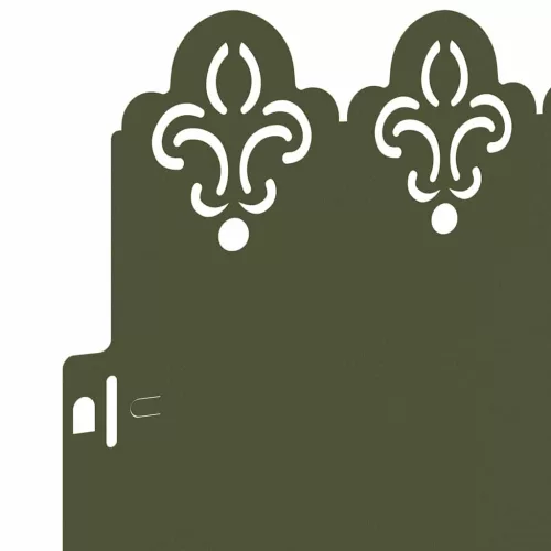  Gyepszegélyek 30 pcs Olajzöld 103 x 0,05 x 22 cm Acél