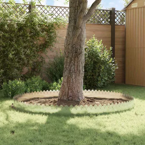  Gyepszegélyek 10 pcs Ezüst 103 x 0,05 x 22 cm Rozsdamentes acél